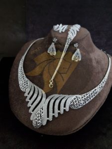 سرویس جواهری نقره طرح طلا
