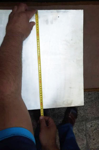 سفارش ساخت صفحه نقره در ابعاد مختلف