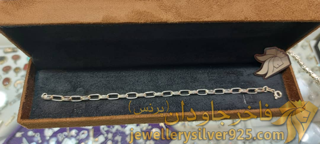 دستبند نقره مردانه حلقه