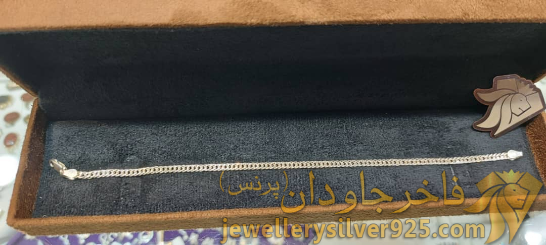 دستبند مردانه نقره وزن 5 گرم