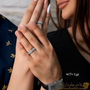 ست حلقه و ساعت نقره2
