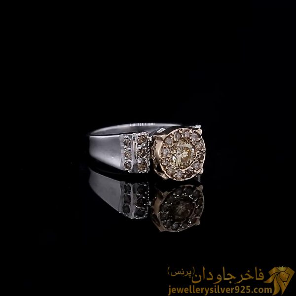 انگشتر زنانه الماس موزانایت کد 13443719