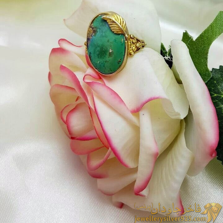 انگشتر زنانه زیر خاکی فیروزه نیشابور کد 169