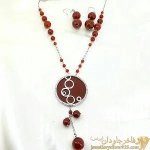 گردنبند عقیق کار دست کد 184