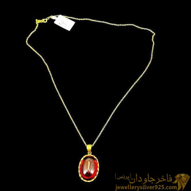 مدال اوپال سرخ با زنجیر کد 189 