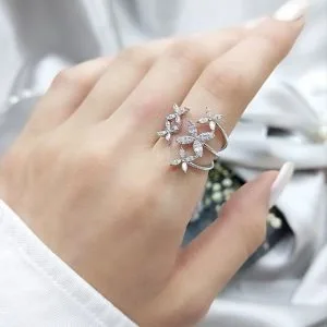 انگشتر جواهری بسیار زیبا کد 12467