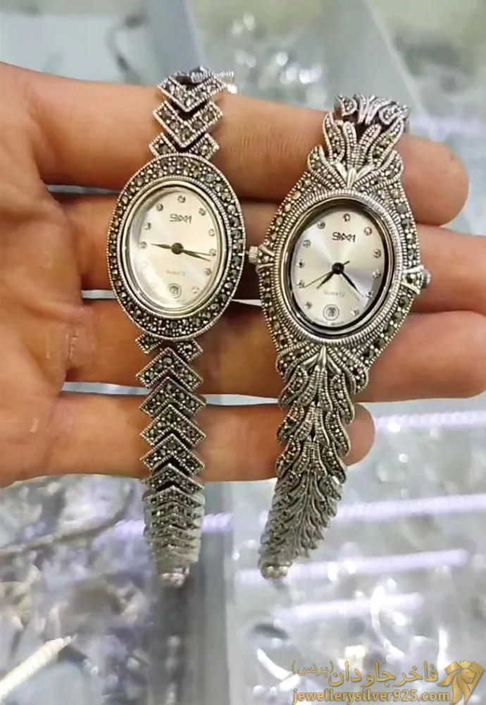 تصویر دوم از ساعت نقره سما کد 12549