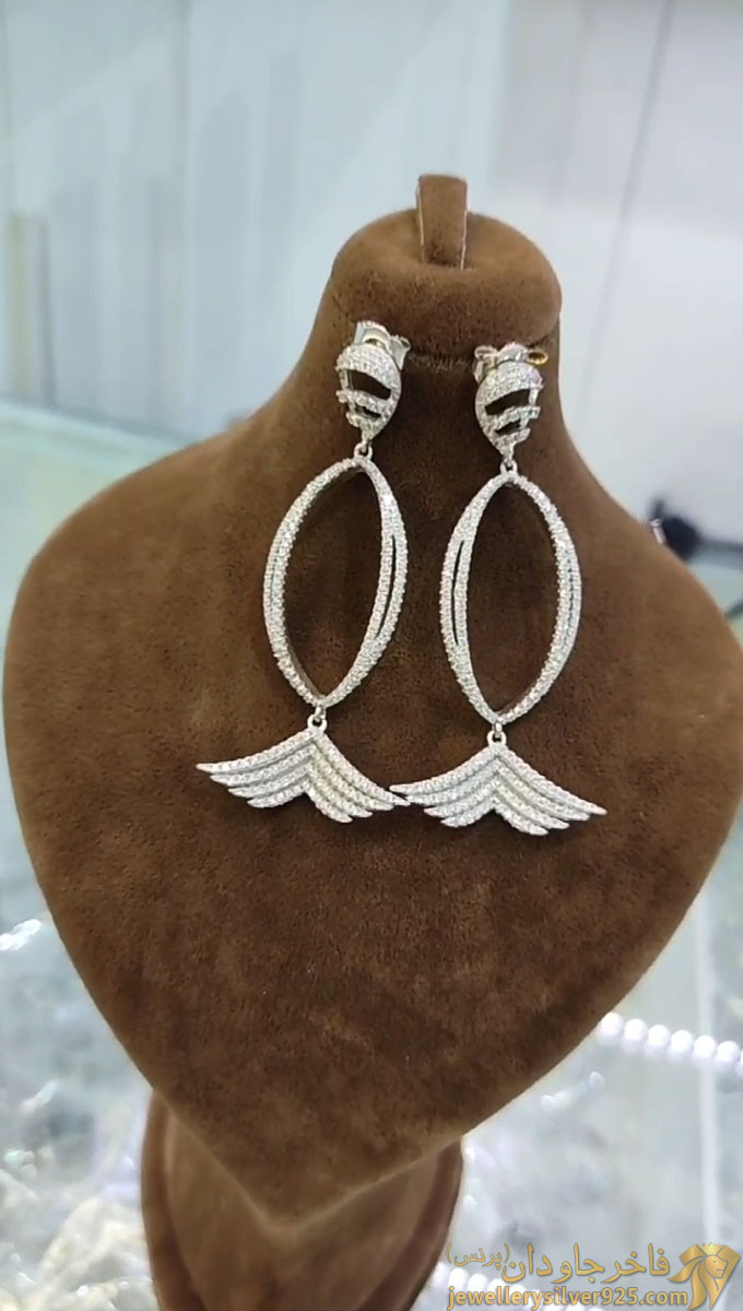 گوشواره آویز میخی کد 13030