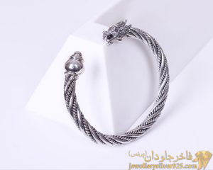 دستبند مردانه خلخال سر اژدها کد 13072