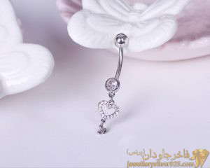 پیرسینگ ناف مدل کلید قلب کد 13100