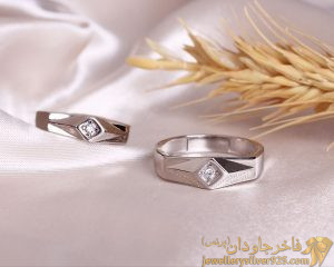 حلقه ست نقره نگین دار کد 13093