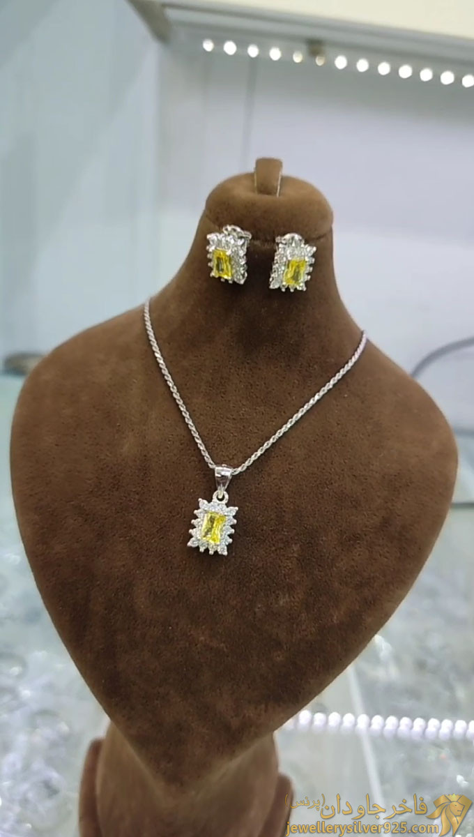 نیم ست طرح جواهر کد 13460