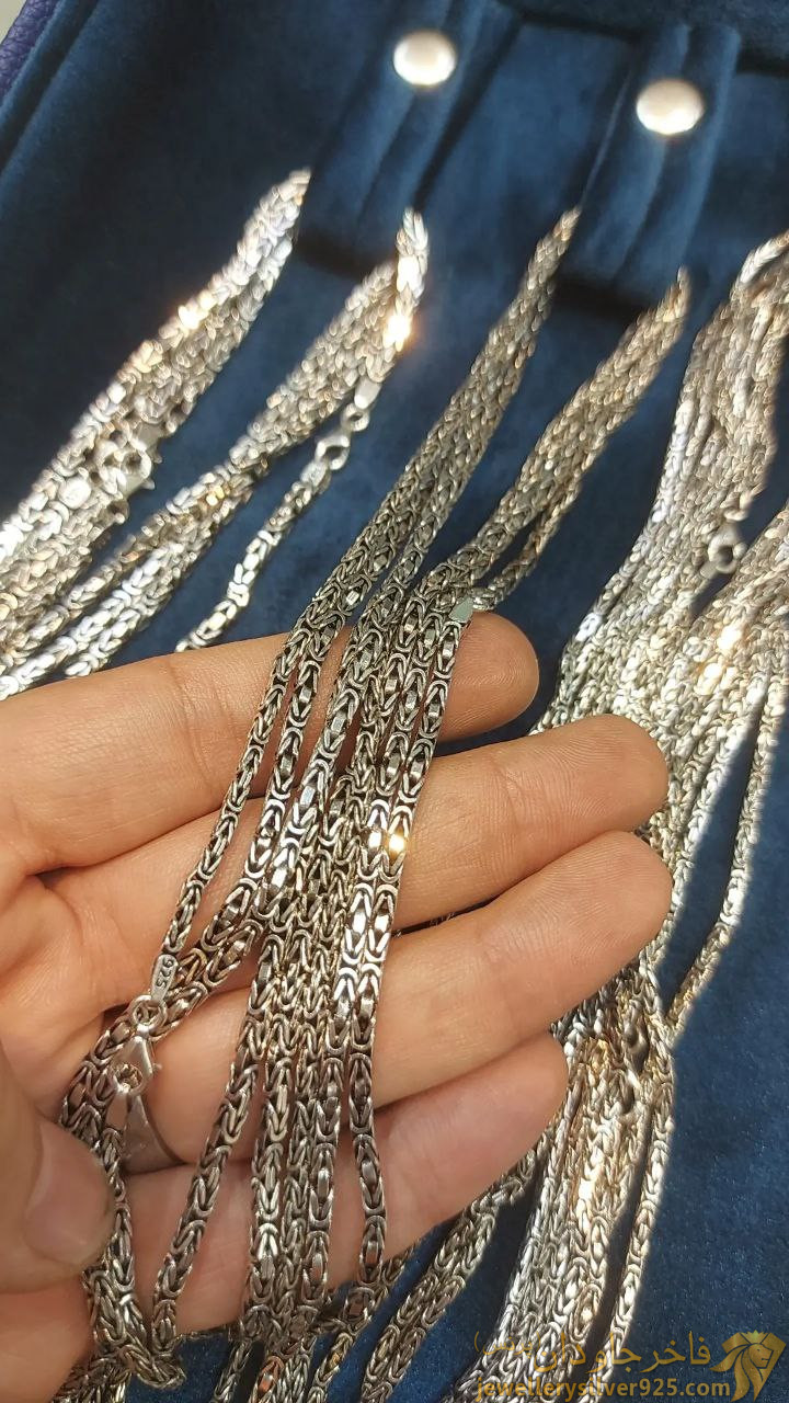 سفارش زنجیر نقره مردانه کرال
