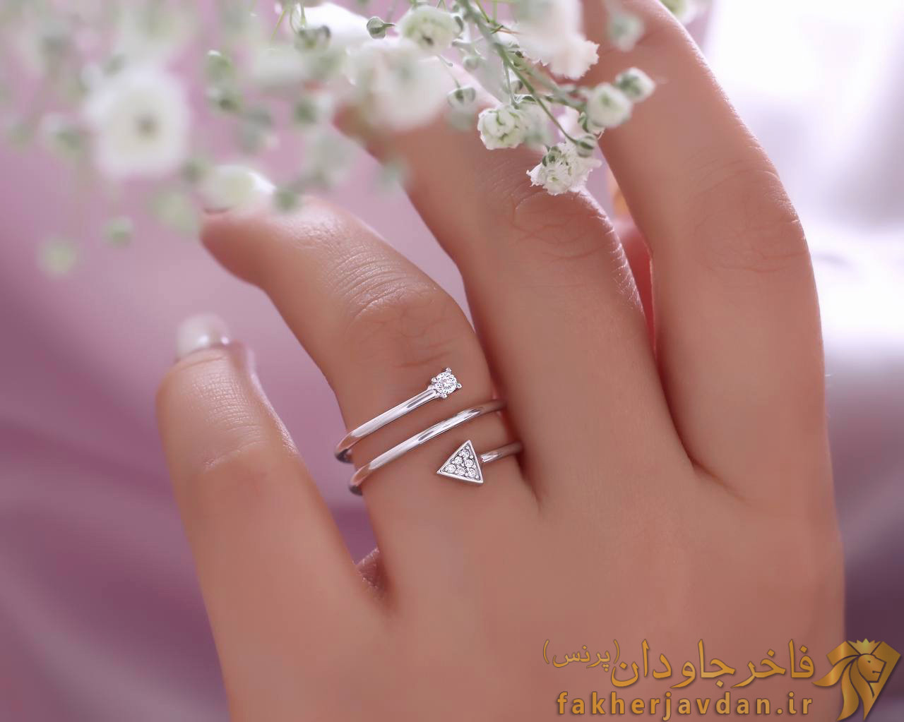انگشتر طرح جواهر کد 14661