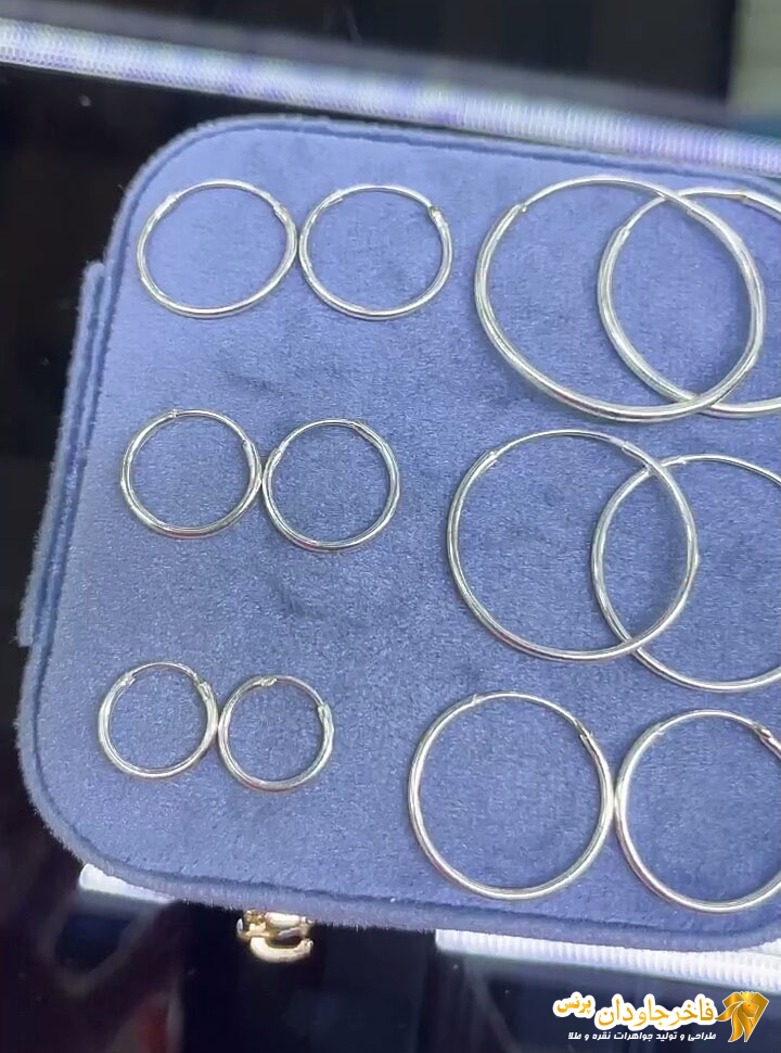 گوشواره حلقه ای در 6 سایز مختلف کد 14903