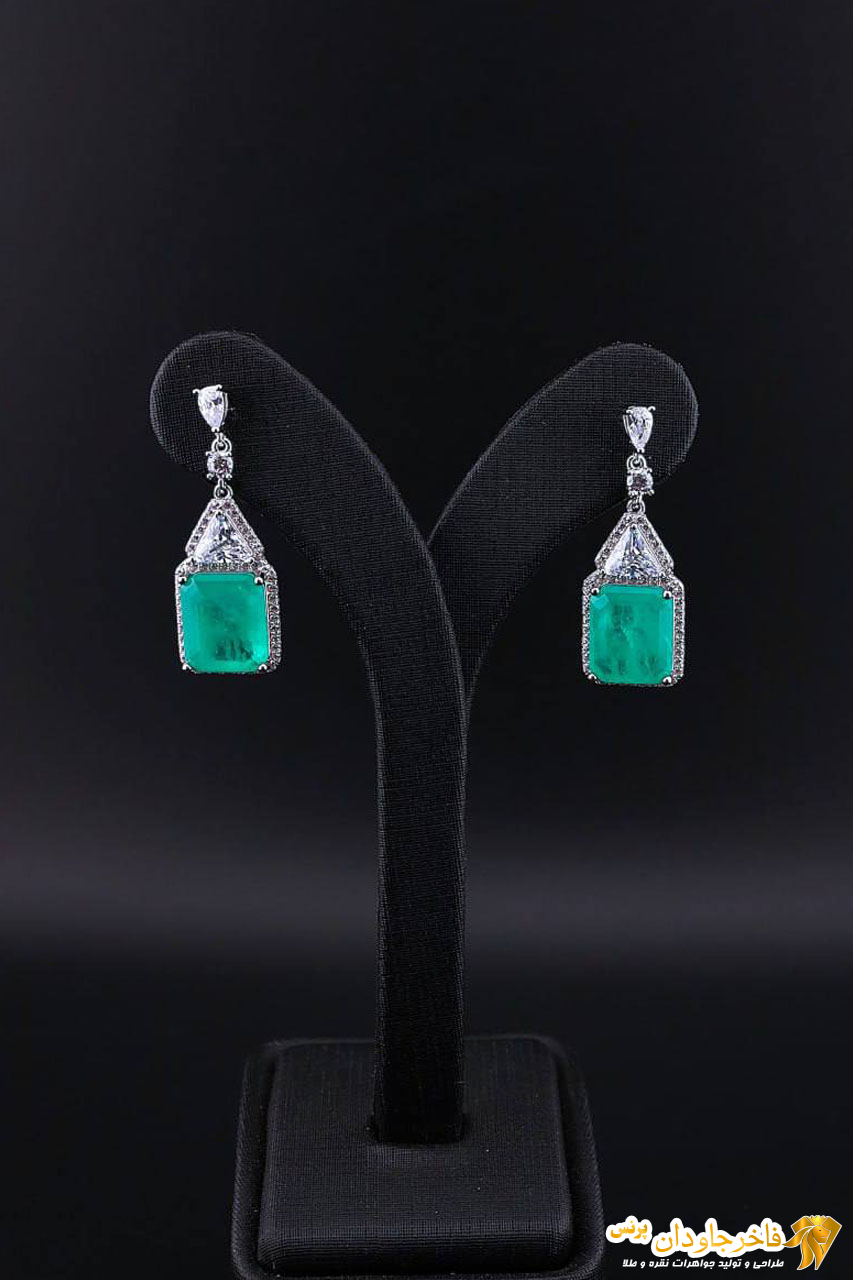گوشواره دابلت جواهری کد 14928