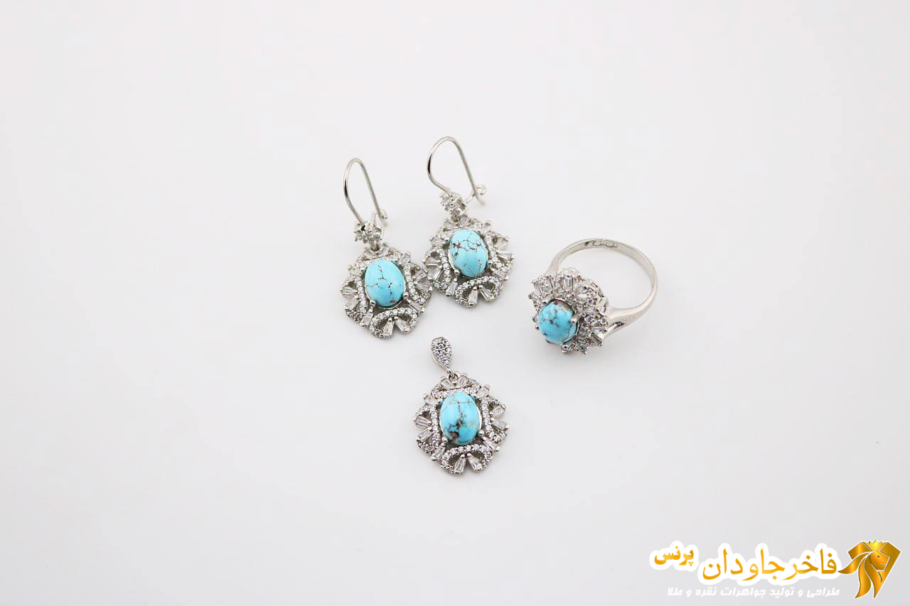 نیم ست فیروزه کد 14991-R