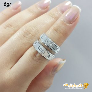 حلقه‌های ست ازدواج نقره روکش طلا کد 15066