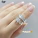 ست حلقه ازدواج نقره با روکش طلا کد ۱۵۰۶۷