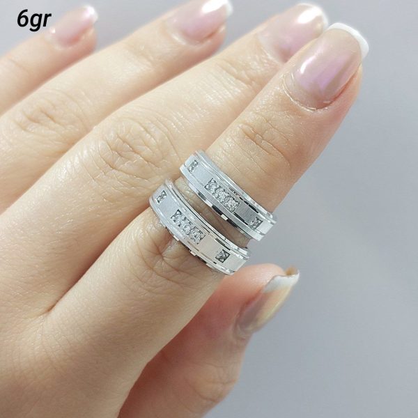 حلقه‌های ست ازدواج نقره روکش طلا کد 15066
