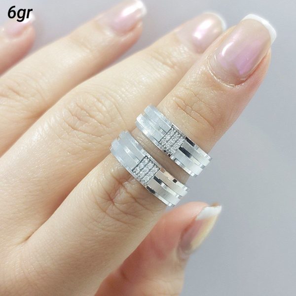 ست حلقه ازدواج نقره روکش طلا کد 15068