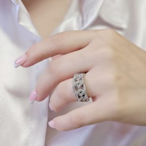 انگشتر زنانه نقره کد 15151
