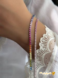دستبند تنیسی رنگی سوپرلوکس کد 15165