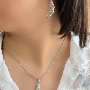 نیم ست نقره تراش کد 15213