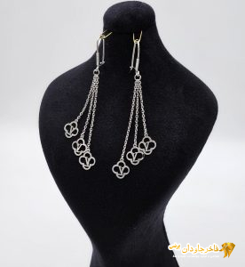 گوشواره زنجیری آویز کد 15229