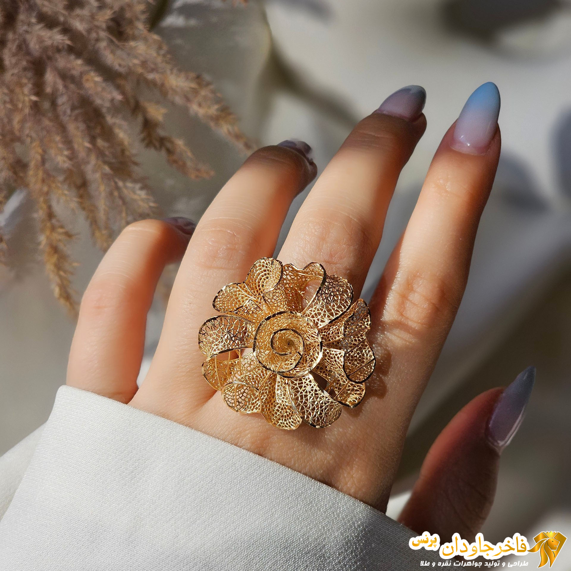 انگشتر فیوژن مدل گل کد 15240