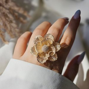انگشتر فیوژن مدل گل کد 15243