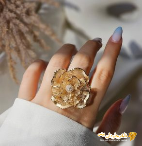 انگشتر فیوژن نقره روکش طلا زرد کد 15239
