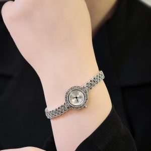 ساعت نقره زنانه نگین مارکازیت کد 15254