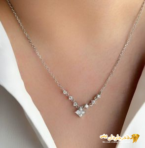 مدال آویز نقره نگین میکرو کد 15262