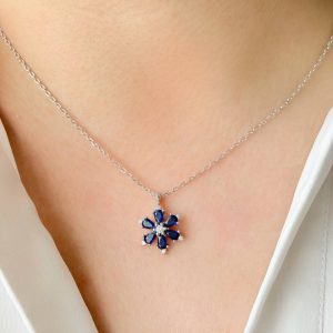 مدال آویز نقره 925 عیار آبکاری رودیوم کد 15982