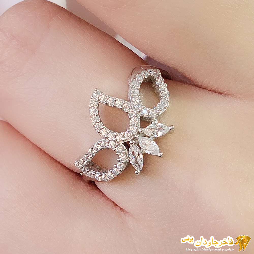 انگشتر جواهر زنانه کد 15284 - تصویر دوم