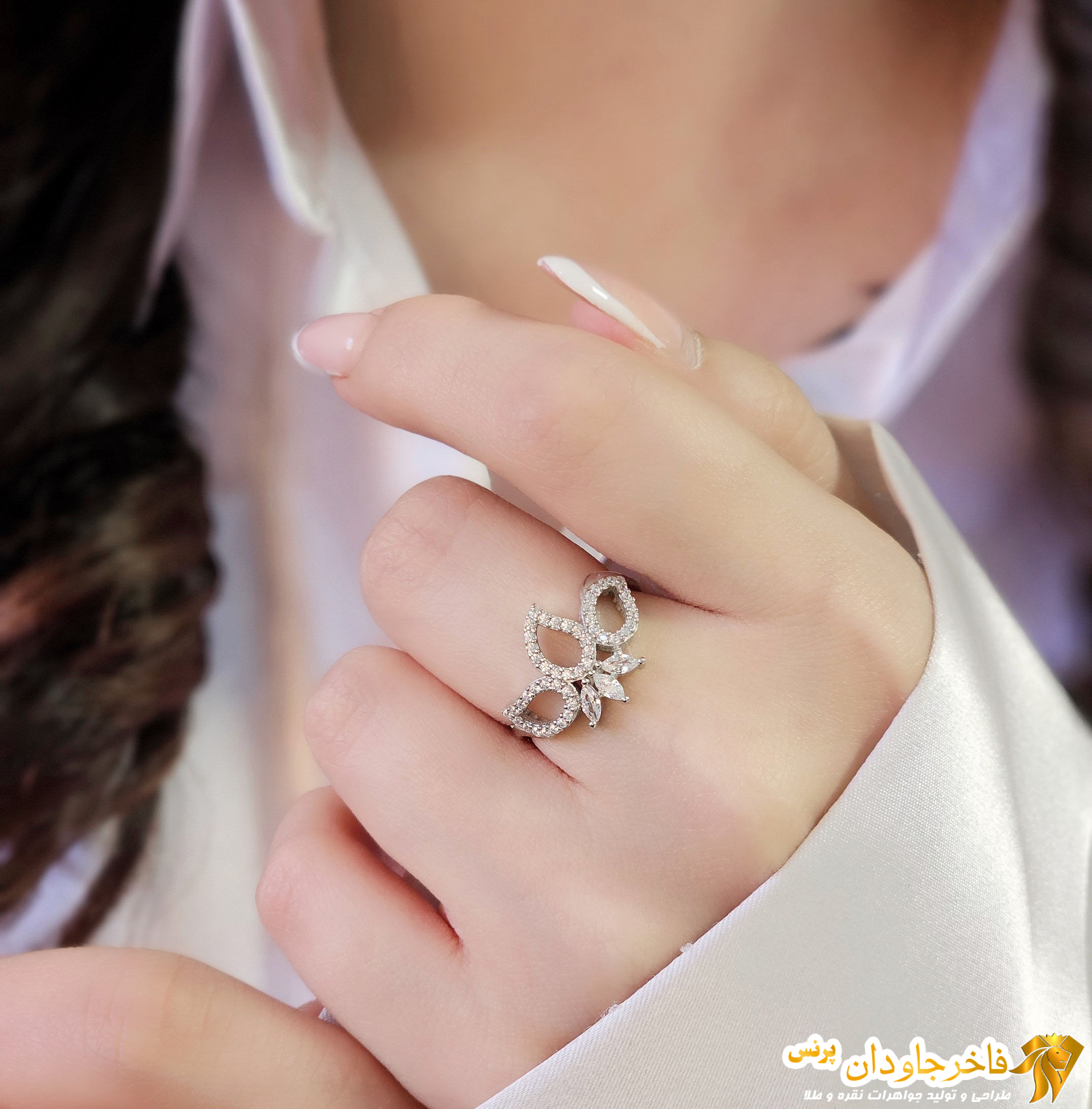 انگشتر جواهر زنانه کد 15284