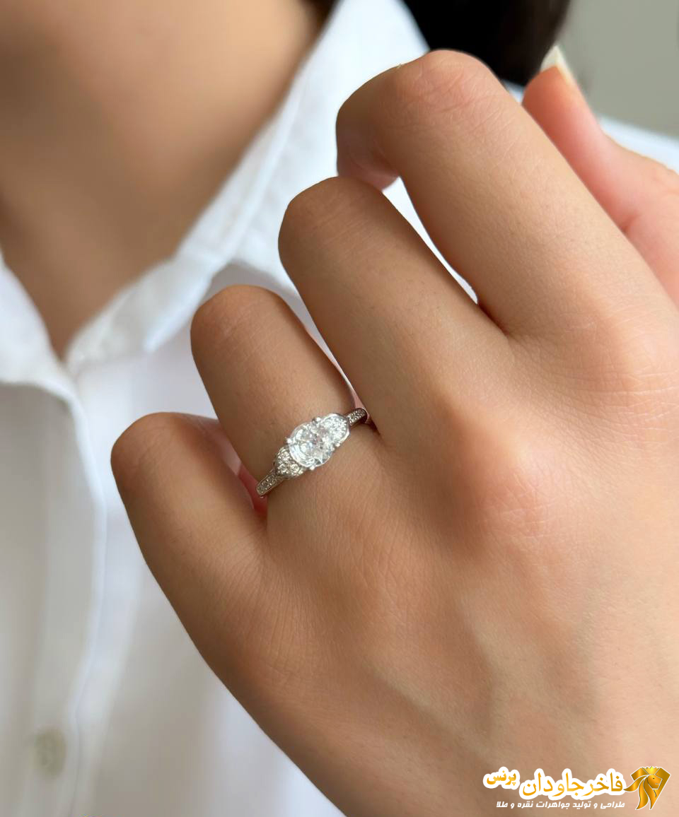 انگشتر زنانه نگین میکرو کد 15280