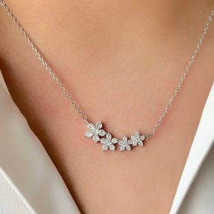 آویز مدل گل نگین میکرو کد 15340