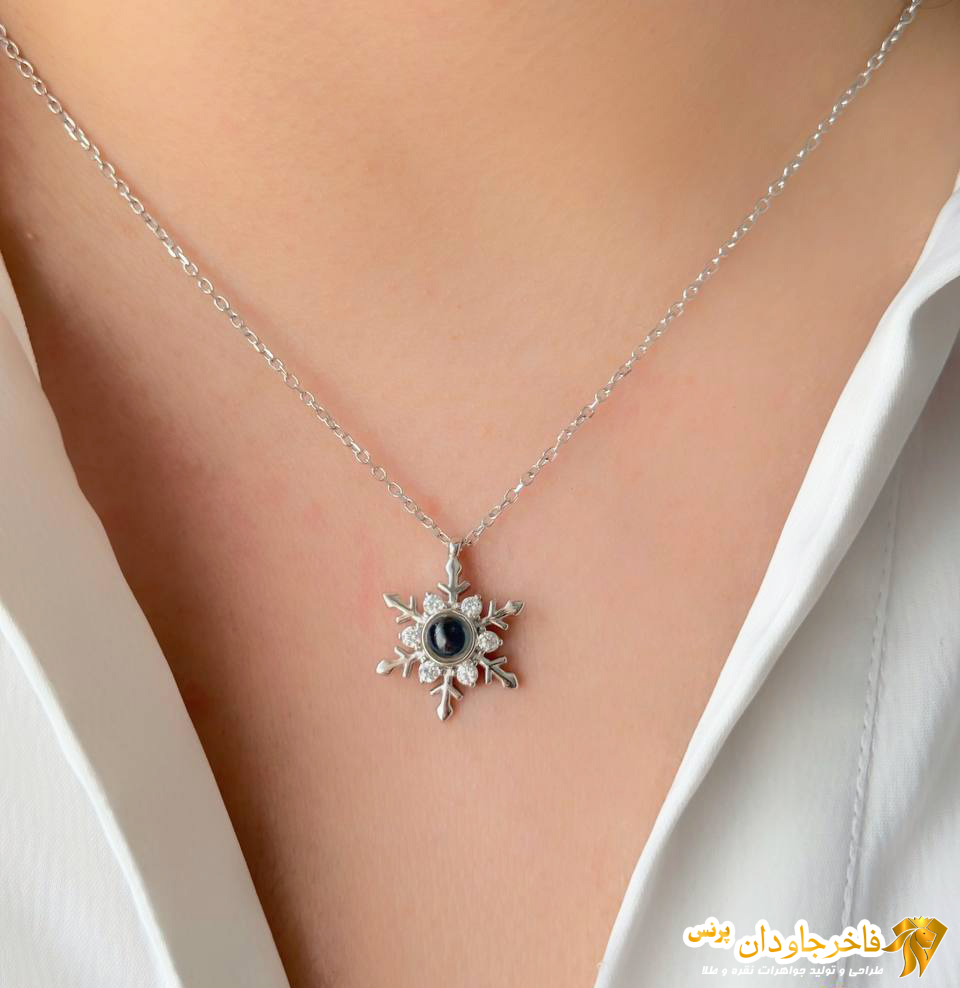 آویز مدل برف نگین میکرو کد 15341