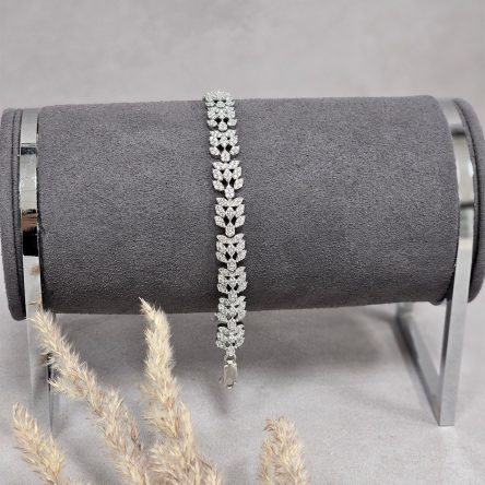 دستبند جواهر نقره زنانه کد ۱۵۳۵۱