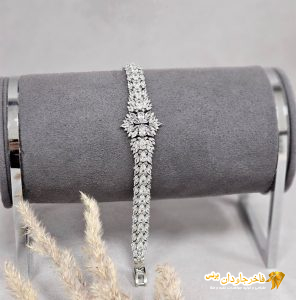 دستبند جواهر نقره کد 15352