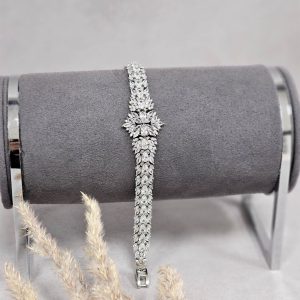 دستبند جواهر نقره کد 15352