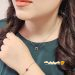 سرویس جواهر زنجیری نگین قرمز یاقوتی کد ۱۵۳۳۹