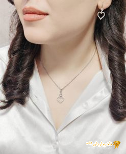 نیم ست مدل قلب نگین میکرو کد 15327