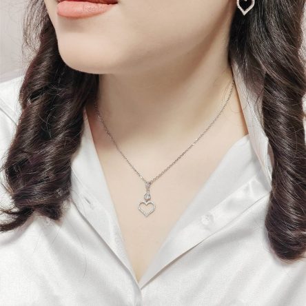 نیم ست مدل قلب نگین میکرو کد ۱۵۳۲۷