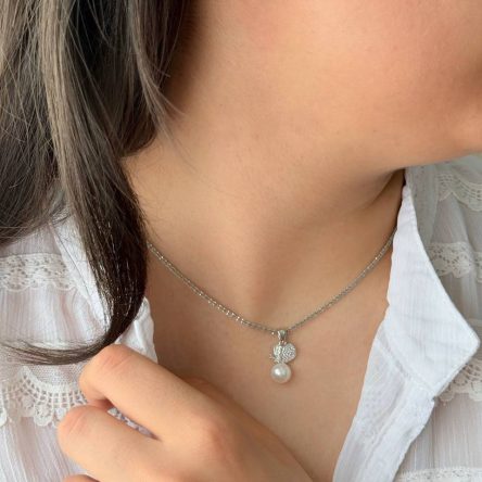 نیم ست مروارید مدل پروانه کد ۱۵۳۱۱