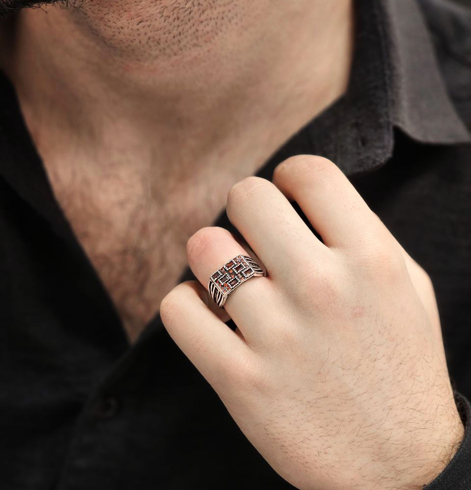 انگشتر مردانه نقره کد 15373