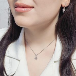 نیمست جواهری مدل برگی کد 15387