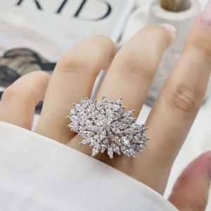 انگشتر جواهری زنانه کد 15412